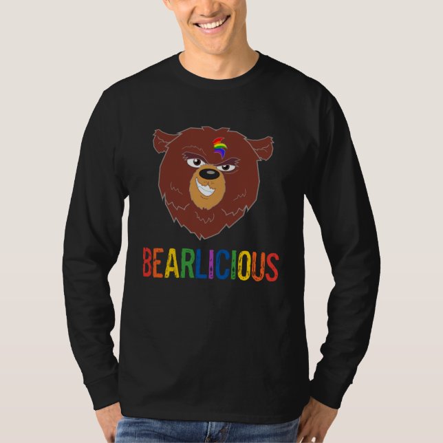 LGBTQ Gay Pride Month Parade Festival Bearlicious  T-Shirt (Vorderseite)