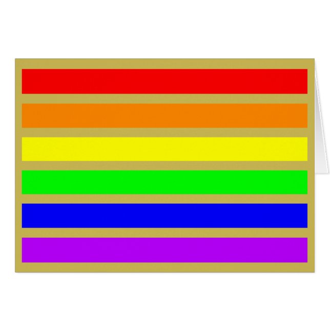 LGBTQ GAY PRIDE RAINBOW FARBE ZEIT FÜR GLEICHHEIT (Vorderseite (Horizontal))