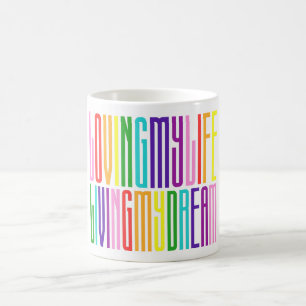 LGBTQ Gay Pride Regenbogenfarbenkennzeichnung Farb Kaffeetasse
