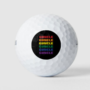 LGBTQ Gay Pride Spaß und lustige Gay Onkel Guncle Golfball
