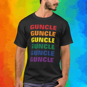 LGBTQ Gay Pride Spaß und lustige Gay Onkel Guncle T-Shirt