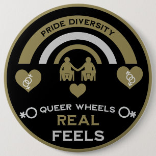 LGBTQ Gay Rollstuhl Behinderung Prix Button