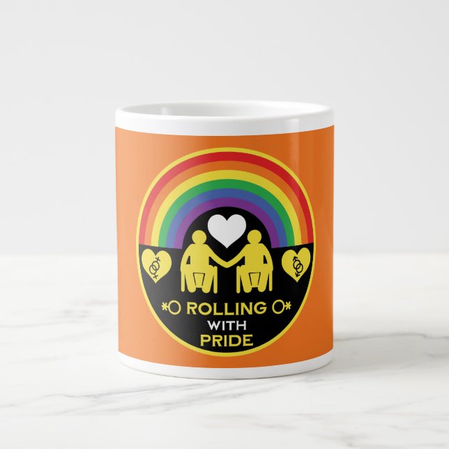 LGBTQ Gay Rollstuhl Behinderung Prix Jumbo-Tasse (Vorderseite)