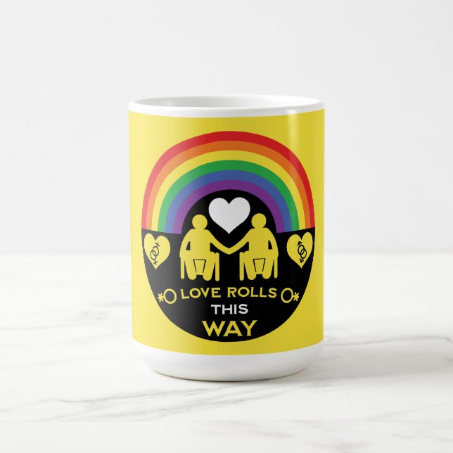 LGBTQ Gay Rollstuhl Behinderung Prix Kaffeetasse (Mittel)