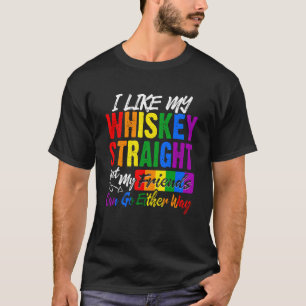 LGBTQ Gay wie mein Whiskey-Freund Pride P T-Shirt