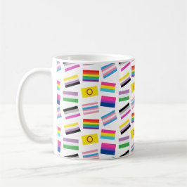 Lgbtq Gleichheitsflags lgbtq nahtloses Flaggenmust Kaffeetasse