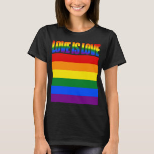 LGBTQ Gleichwertige Liebe LGBT-Regenbogenflagge Ga T-Shirt