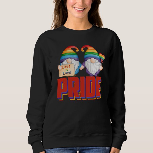 LGBTQ Gnome Pride Month 2023 Rainbow Gay Pride Par Sweatshirt (Vorderseite)