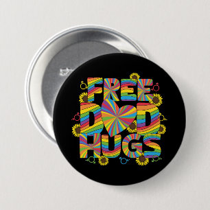 LGBTQ - Gratis Vater - Rainbow Color Button