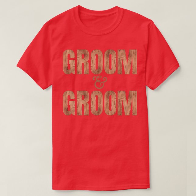 LGBTQ Groom and Groom WeddingEhekleidung für T-Shirt (Design vorne)