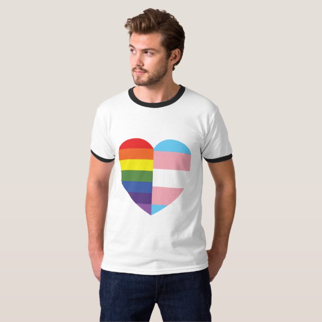 LGBTQ Herz T-Shirt (Vorne ganz)