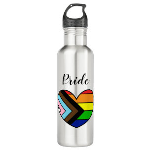 LGBTQ+ Herzrhythmusflasche aus rostfreiem Stahl Edelstahlflasche