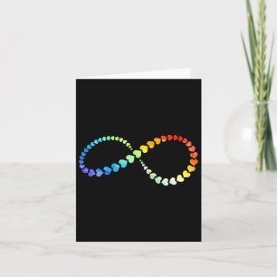 Lgbtq Infinity Heart Rainbow Neurodiversity Autist Karte