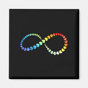 Lgbtq Infinity Heart Rainbow Neurodiversity Autist Magnet