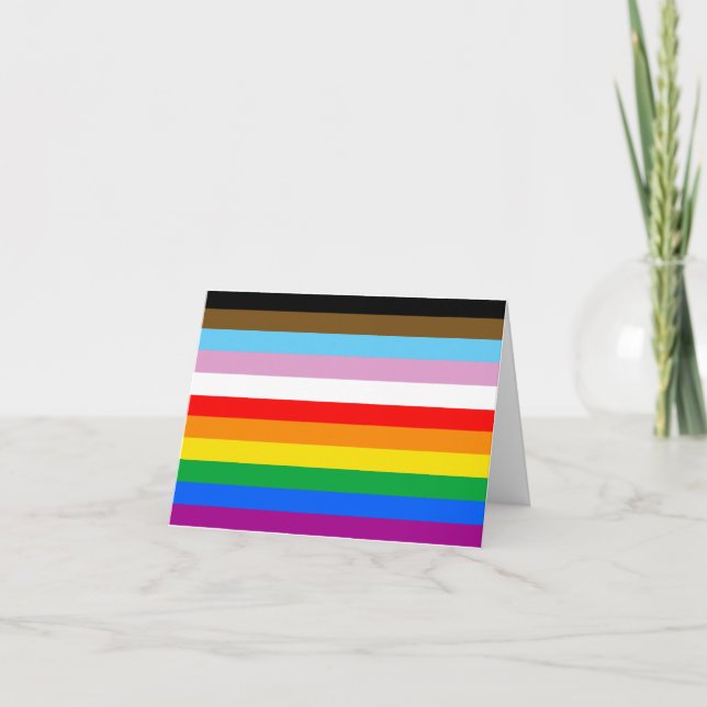 LGBTQ+ INKLUSIVE PRIDE FLAG ANKÜNDIGUNG (Vorderseite)