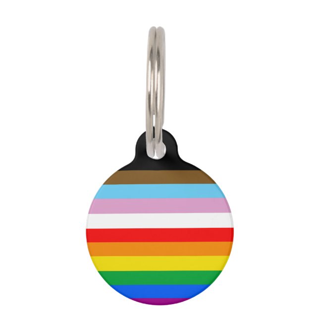LGBTQ+ INKLUSIVE PRIDE FLAG HAUSTIERMARKE (Vorderseite)