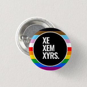 LGBTQ+-inklusive Pride-Flagge Button