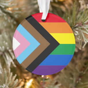 Lgbtq Inklusive Regenbogenflagge Diversity Gay Pri Ornament