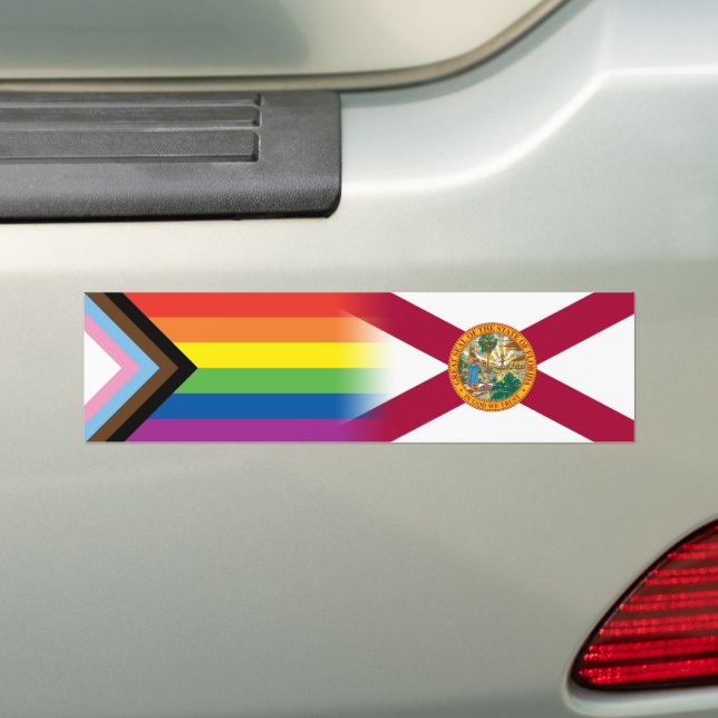 LGBTQ inklusiver Progress Pride Florida Say Gay Autoaufkleber (Auf Auto)