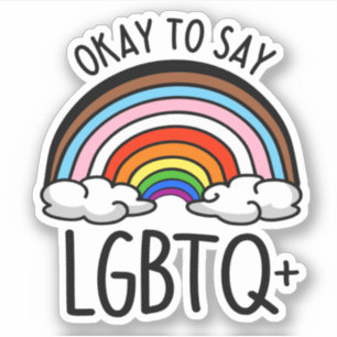 LGBTQ+ ist okay Aufkleber