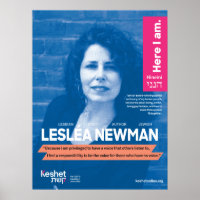 LGBTQ Jewish Heroes Poster - Leslea Newman