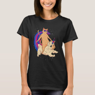 Lgbtq Kitty Dog Rainbow Bisexual Prix Lgbtq Bise T-Shirt