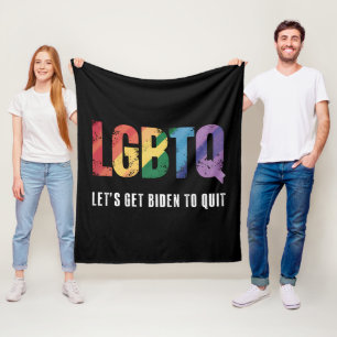 LGBTQ Lasst uns Biden dazu bringen, den Pride Mont Fleecedecke