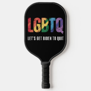 LGBTQ Lasst uns Biden dazu bringen, den Pride Mont Pickleball Schläger