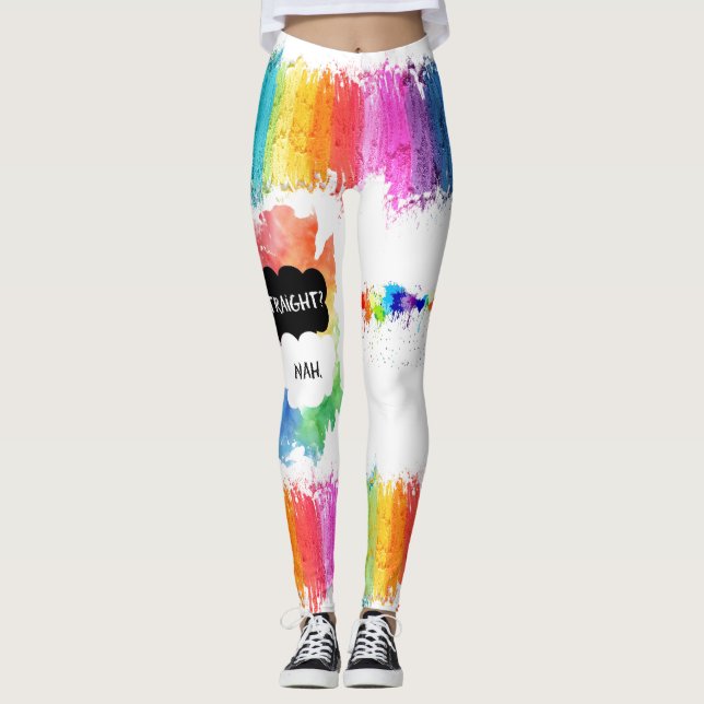 LGBTQ - Leggings - Anstreichen des Regenbogens (Vorderseite)