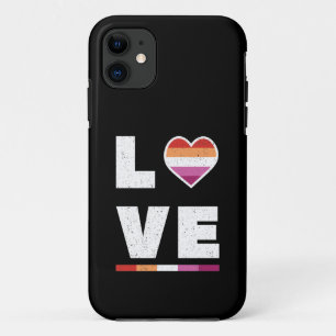 LGBTQ Lesbische Pride Flag Beängstigende Grunge-Li Case-Mate iPhone Hülle