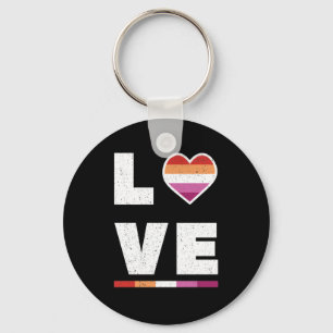 LGBTQ Lesbische Pride Flag Beängstigende Grunge-Li Schlüsselanhänger