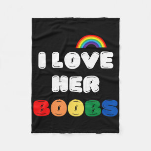 Lgbtq+ Lesbisches Matching-Paare Kompliment Ich li Fleecedecke