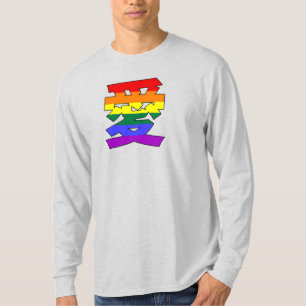 LGBTQ-LIEBE in Kanji und chinesischer Liebe ist Li T-Shirt