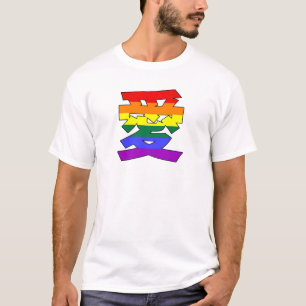 LGBTQ-LIEBE in Kanji und chinesischer Liebe ist Li T-Shirt