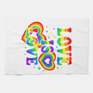 LGBTQ Liebe ist Liebe Gay Pride LGBT Regenbogenfla Geschirrtuch