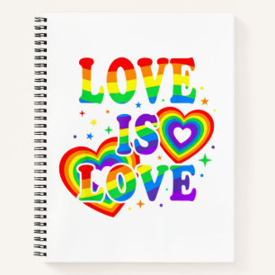 LGBTQ Liebe ist Liebe Gay Pride LGBT Regenbogenfla Notizbuch
