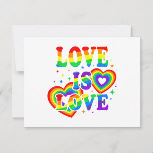 LGBTQ Liebe ist Liebe Gay Pride LGBT Regenbogenfla Save The Date
