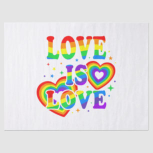 LGBTQ Liebe ist Liebe Gay Pride LGBT Regenbogenfla Seidenpapier