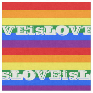 LGBTQ LIEBE ist LIEBE Rainbow Stoff
