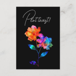 LGBTQ LUSTIGE Hochzeit Datum ÄNDERN Petals & Prid Begleitkarte