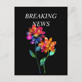 LGBTQ LUSTIGE Hochzeitstermin ÄNDERN Petals & Pri Begleitkarte