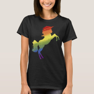 Lgbtq Magical Unicorn Regenbogenflagge Queer Gay P T-Shirt
