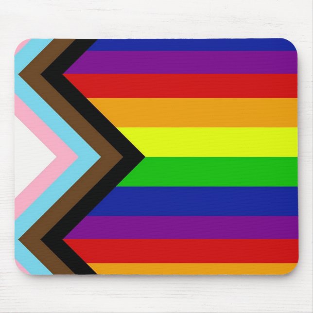 LGBTQ+-Mausklick Mousepad (Vorne)