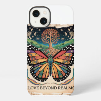 LGBTQ Mayan-Schmetterlingskunst | Regenbogenstolz iPhone 13 Hülle