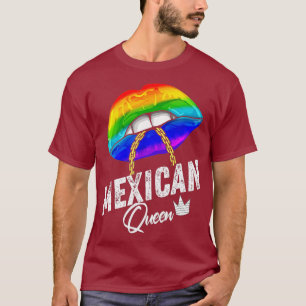 LGBTQ Mexikanische Königin starke Schwulen Männer T-Shirt
