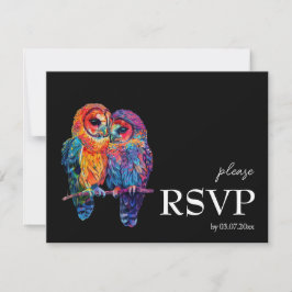 LGBTQ+ mit diätetischen Anforderungen Ewige Einhei RSVP Karte