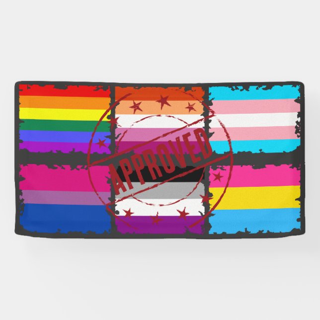LGBTQ Monatsmarken Banner (Horizontal)