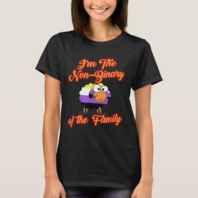 LGBTQ Nonbinary Funny Ich bin das nicht binäre Sch T-Shirt (Vorderseite)