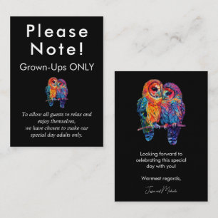 LGBTQ+ Nur Erwachsene Haushalt Ewige Einheit Begleitkarte