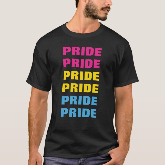 LGBTQ-Pansexual-Pride für benutzerdefinierbaren, w T-Shirt (Vorderseite)